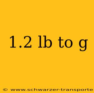 1.2 lb to g