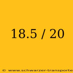18.5 / 20