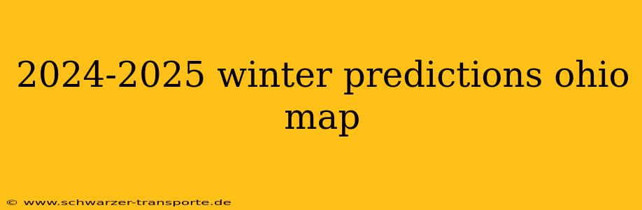 2024-2025 winter predictions ohio map