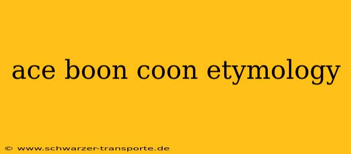 ace boon coon etymology