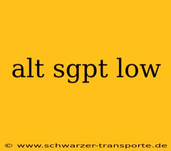 alt sgpt low