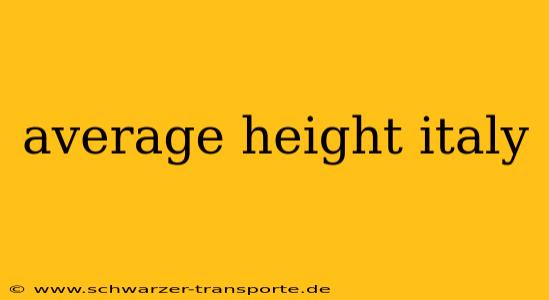 average height italy