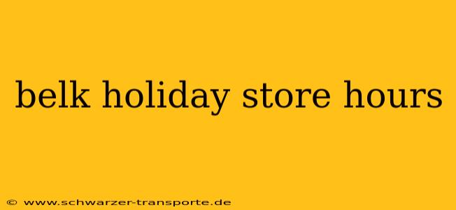 belk holiday store hours