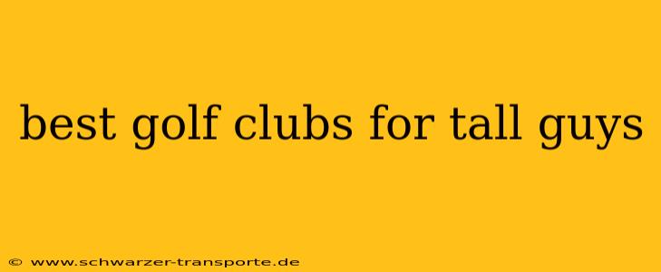 best golf clubs for tall guys