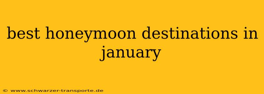 best honeymoon destinations in january