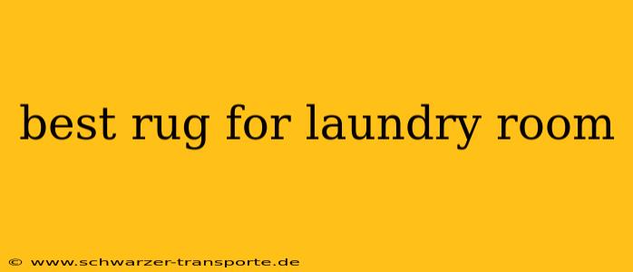 best rug for laundry room