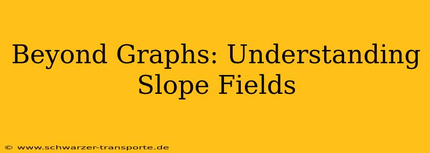 Beyond Graphs: Understanding Slope Fields