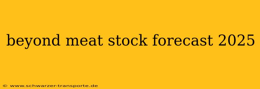 beyond meat stock forecast 2025