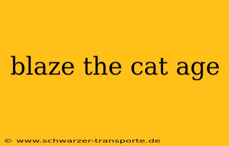 blaze the cat age