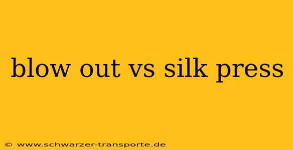 blow out vs silk press