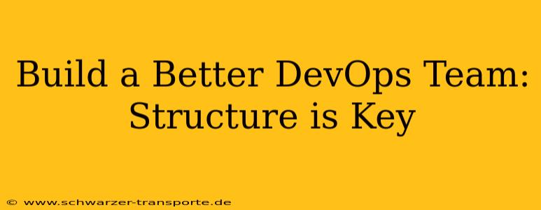 Build a Better DevOps Team: Structure is Key