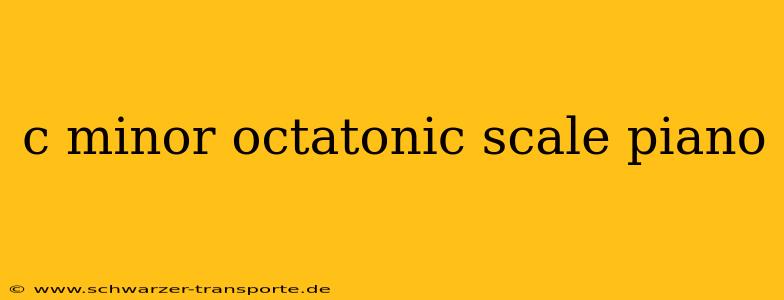c minor octatonic scale piano