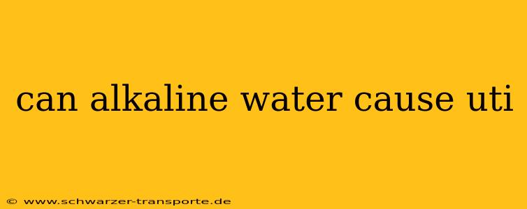 can alkaline water cause uti