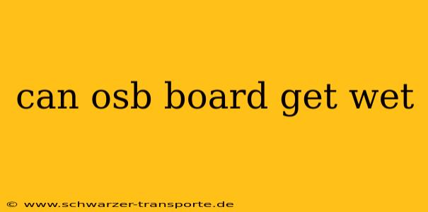 can osb board get wet