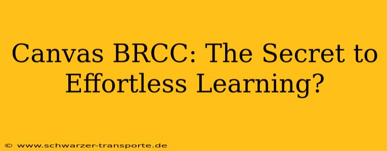 Canvas BRCC: The Secret to Effortless Learning?