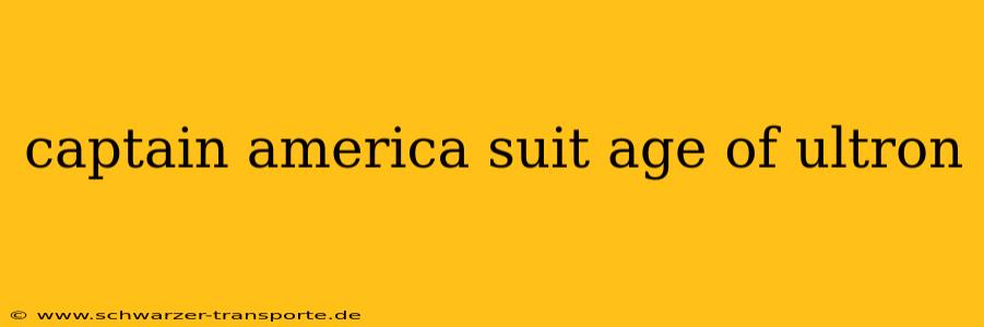 captain america suit age of ultron