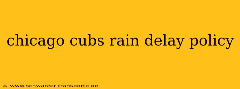 chicago cubs rain delay policy