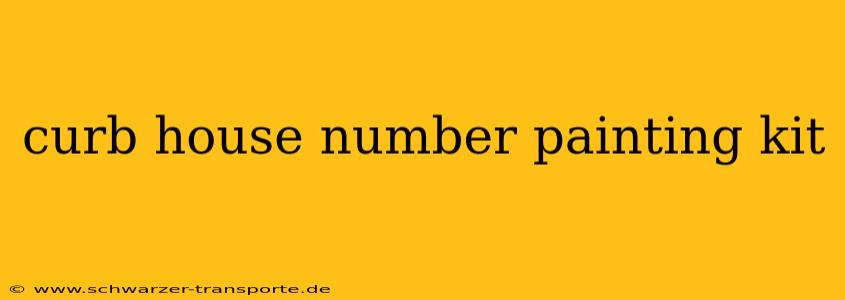 curb house number painting kit
