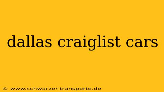 dallas craiglist cars