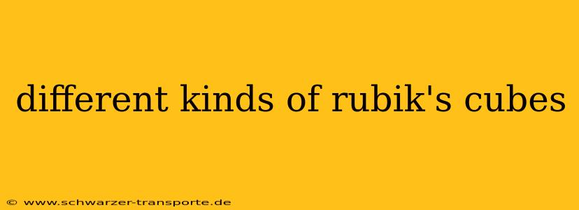 different kinds of rubik's cubes