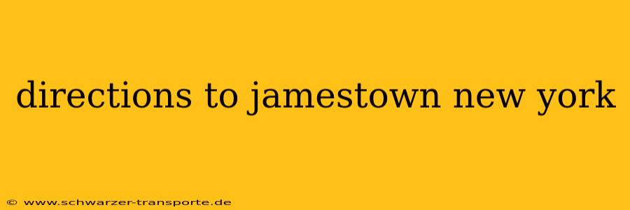 directions to jamestown new york