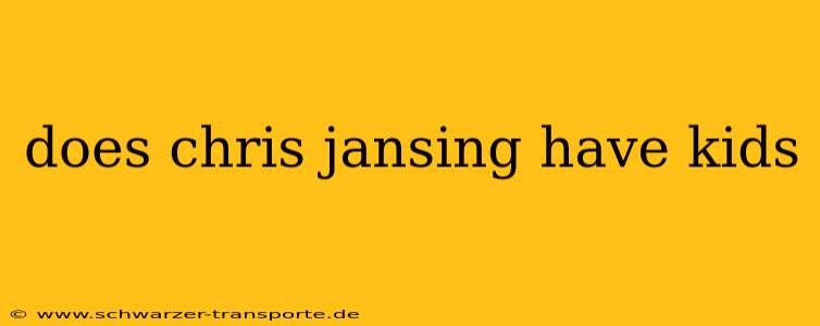 does chris jansing have kids