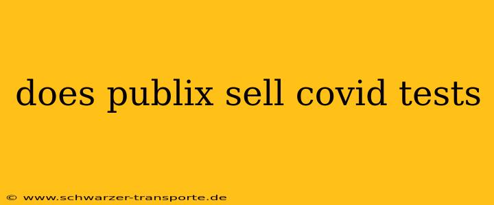 does publix sell covid tests
