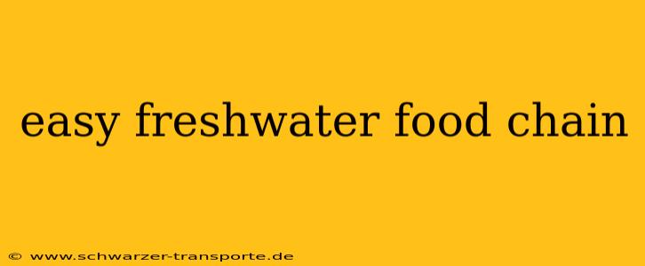 easy freshwater food chain