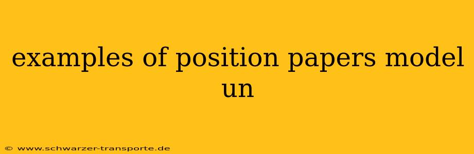 examples of position papers model un