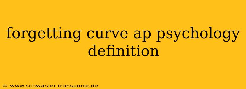 forgetting curve ap psychology definition