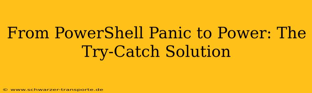 From PowerShell Panic to Power: The Try-Catch Solution