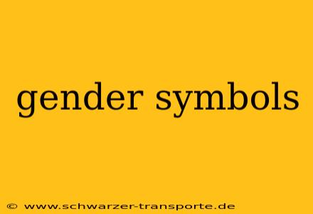 gender symbols