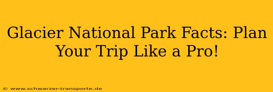 Glacier National Park Facts: Plan Your Trip Like a Pro!