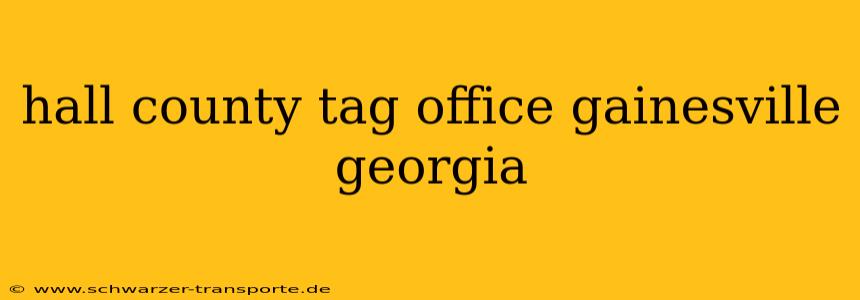 hall county tag office gainesville georgia