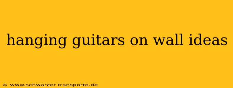 hanging guitars on wall ideas