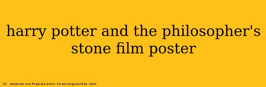harry potter and the philosopher's stone film poster
