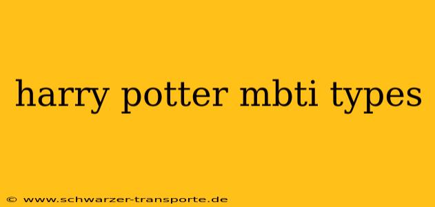 harry potter mbti types
