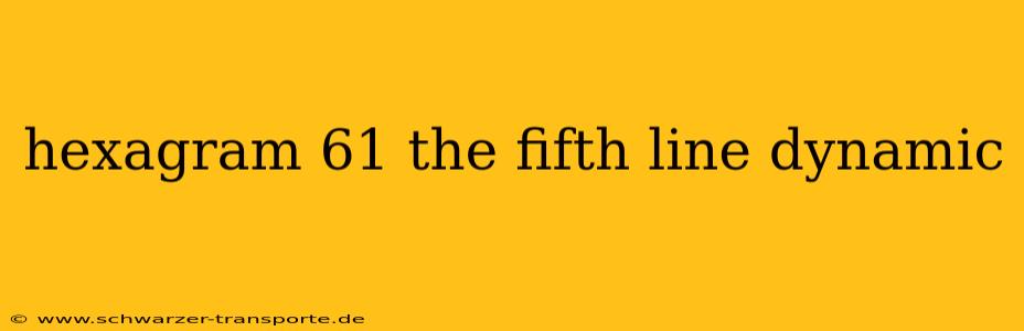 hexagram 61 the fifth line dynamic
