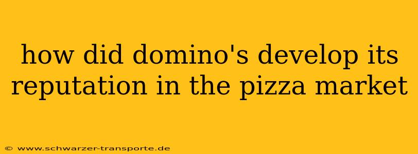 how did domino's develop its reputation in the pizza market