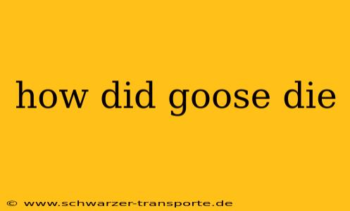 how did goose die