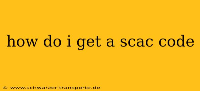 how do i get a scac code
