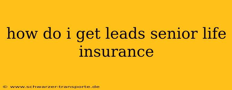 how do i get leads senior life insurance