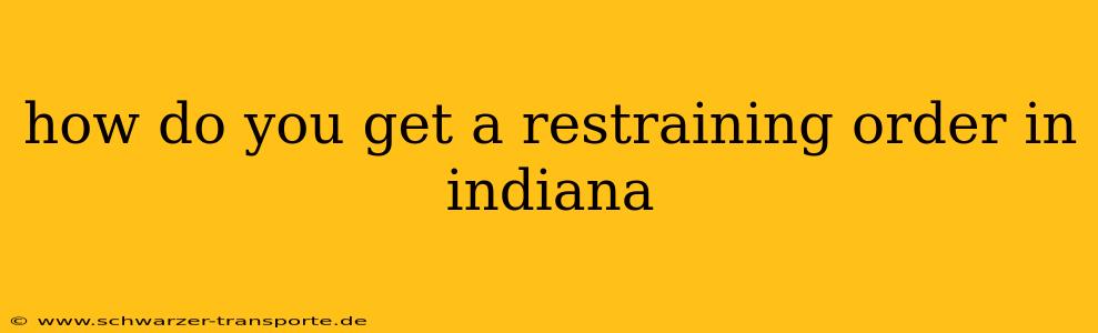 how do you get a restraining order in indiana