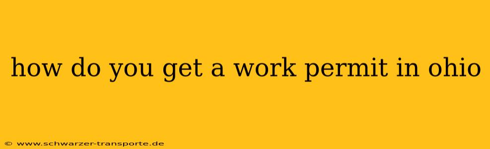 how do you get a work permit in ohio