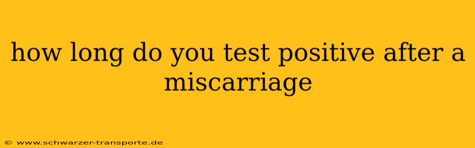 how long do you test positive after a miscarriage