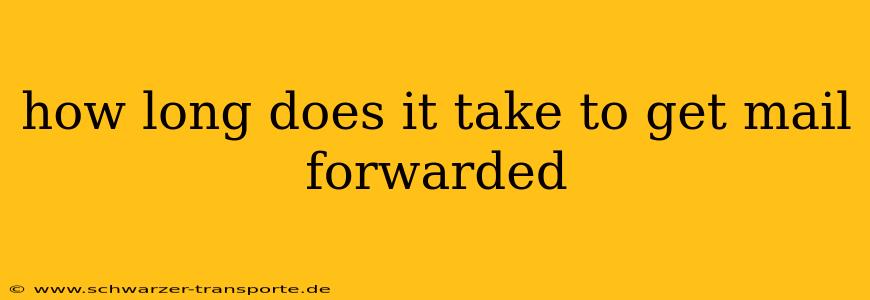 how long does it take to get mail forwarded