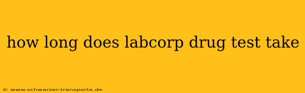 how long does labcorp drug test take