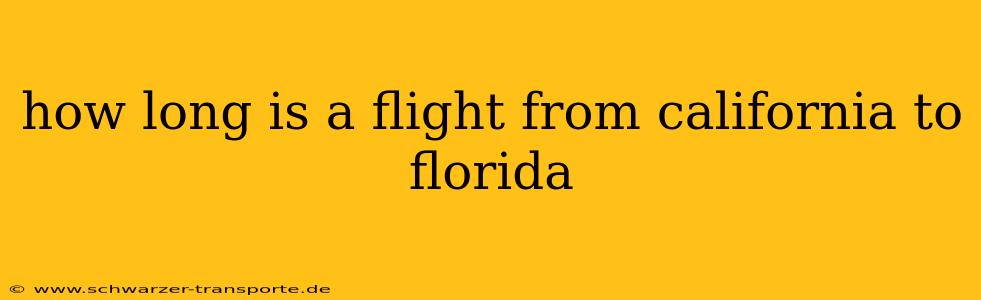 how long is a flight from california to florida