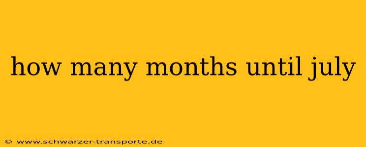 how many months until july