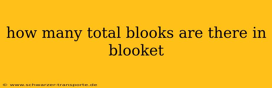 how many total blooks are there in blooket